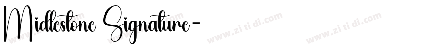 Midlestone Signature字体转换